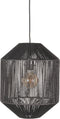 LABEL51 Ibiza Hanglamp - Zwart - Stof - 1-Lichts Cilinder