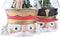 Verlichte decoratie DKD Home Decor Kerstmis Rood Wit (15 x 13,5 x 24 cm) (2 Stuks)
