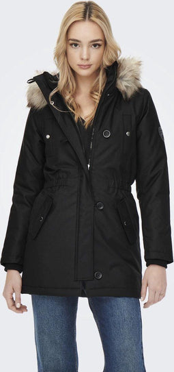 ONLY ONLIRIS FUR WINTER PARKA - Dames Jas met afneembare capuchon - Maat XL