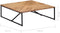 vidaXL - Salontafel - 110x110x36 - cm - massief - acaciahout