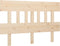 vidaXL - Hoofdbord - 138,5x3x81 - cm - massief - grenenhout