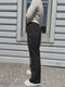 ONLY ONLPOPTRASH-SUKI LIFE MW PANT - Broek met wijde pijpen - Mid waist - Loose fit - Maat XS/30