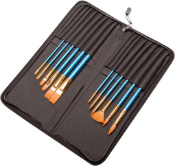 Kwasten set conda synthetisch 12 stuks in etui | Set a 12 stuk | 24 stuks