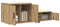 vidaXL - Opbergkast - in - Artisan - Eiken - - - 108x41x40 - cm - - - Van - Houtvezelplaat