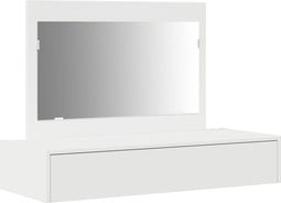 vidaXL - Wandgemonteerde - Kaptafel - Wit - 100x40x70 - cm