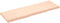 vidaXL - Wandschap - 160x50x(2-6) - cm - onbehandeld - massief - eikenhout