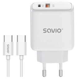 Savio LA-13 - Oplader - AC Snel opladen - Wit