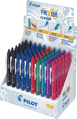 Pilot intrekbare roller FriXion Ball Clicker | medium punt | 0 | 7 mm | display met 60 stuks
