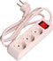 3-socket plugboard with power switch EDM Schuko (1,5 m)