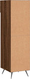 vidaXL - Schoenenkast - 30x35x105 - cm - bewerkt - hout - bruin - eikenkleur