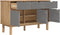 vidaXL - Dressoir - OTTA - 114x43x73,5 - cm - massief - grenenhout - bruin - en - grijs