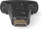 Nedis HDMI-Adapter - HDMI Connector - DVI-D 24+1-Pins Female - Verguld - Recht - ABS - Zwart - 1 Stuks - Polybag