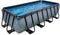 EXIT Stone zwembad 400x200x100cm met zandfilterpomp - grijs