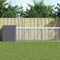vidaXL - Kippenhok - met - ren - 110x813x110 - cm - gegalvaniseerd - staal - antraciet
