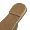 Urban Beach Long Island Beach - Slippers - Leren met bloemen reliëf - Bruin - Maat 42