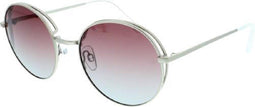 H.i.s Zonnebril Gepolariseerd Panto Dames Cat.2. Zilver/roze