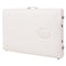 vidaXL - Massagetafel- - en - krukset - inklapbaar - 2 - zones - 10 - cm - dik - wit