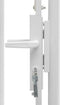 vidaXL - Poort - 1x2 - m - staal - wit