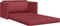 vidaXL - Vloersofa - Bed - 2-in-1 - Wijnrood - 124x71x78 - cm - Kunstleer