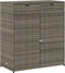 vidaXL - Tuinkast - 105x55x113 cm - PE-rattan - grijs