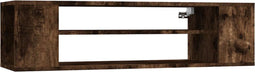 vidaXL - Tv-hangmeubel - 100x30x26,5 - cm - bewerkt - hout - gerookt - eikenkleurig