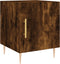 vidaXL - Nachtkastje - 40x40x50 - cm - bewerkt - hout - gerookt - eikenkleurig