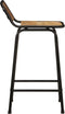 vidaXL - Barkrukken - 2 - st - 46x35,5x80 - cm - massief - hout - ruw - mango