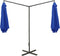 vidaXL - Parasol - dubbel - met - stalen - paal - 600 - cm - azuurblauw