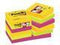Post-it® Super Sticky Notes, Kleurenset Rio, Canary Yellow™, Neon groen, Fuchsia - 12 blokken