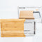 Cuisine Performance - Bamboe Snijplank - RVS Opvangschaal - 33 x 24 x 4 cm