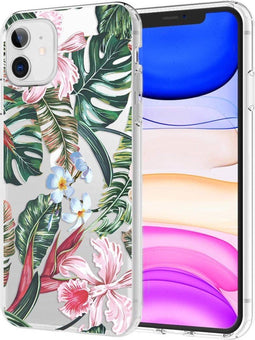 iMoshion Design voor de iPhone 11 hoesje - Jungle - Groen / Roze