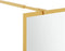 vidaXL - Inloopdouchewand - transparant - 90x195 - cm - ESG-glas - goudkleurig
