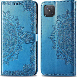 iMoshion Hoesje Geschikt voor Oppo Reno4 Z 5G Hoesje Met Pasjeshouder - iMoshion Mandala Bookcase - Turquoise