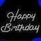 Neon Lamp - Happy Birthday Warm Wit - Restaurant - Dimbaar - Incl. Ophanghaakjes - Neon Sign - Neon Verlichting - Neon Led Lamp - Wandlamp