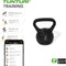 Tunturi PVC Kettle Bell - Kettlebell - 2 kg - Incl. gratis fitness app - Zwart