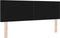vidaXL - Hoofdbord - Knop - Ge - tuft - Zwart - 160 - cm - Velvet
