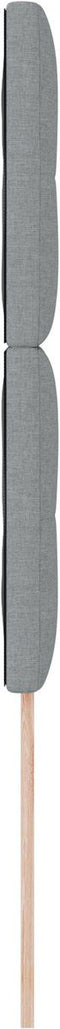 vidaXL - Hoofdbord - met - Knopen - Lichtgrijs - 90 - cm - Stof