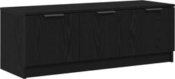 vidaXL - TV-kast - Zwart - Eiken - 102x35x36,5 - cm - Gelaagd - Hout