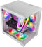 Mars Gaming MC-VIEW2W - Mini Tower PC - Micro ATX Mini-ITX - Gehard glas Wit