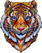 UNIDRAGON Houten Puzzel Voor Volwassenen Dier - Mooie Tijger - 104 stukjes - Small 19x24 cm