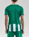 Craft Progress Stripe Shirt - Korte Mouw - Ergonomisch ontwerp en meshpanelen - Groen/Wit