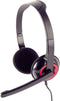 Gembird MHS-002 - Stereo headset met microfoon - Draaibare microfoonarm - Rood Zwart
