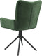 vidaXL - Eetkamerstoelen - draaibaar - 2 - st - fluweel - donkergroen