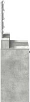 vidaXL - Make-up - Tafel - met - LED - Verlichting - - - Betonnen - Grijs, - 79x41x140 - cm