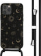 iMoshion Hoesje Geschikt voor iPhone 12 Pro / 12 Hoesje Met Koord - iMoshion Siliconen design hoesje met koord - Zwart / Sky Black