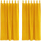vidaXL - Blackout - Gordijnen - met - Hanglussen - 2 - stuks - Mosterdgeel - Velours