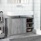 vidaXL - Wastafelkast - 90x29x55 - cm - bewerkt - hout - grijs - sonoma - eikenkleurig