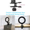 6.3Clamp Mount Selfie Ring Light voor videoconferenties Webcam Light met 3 verlichtingsmodi en 10-niveaus dimbare make-up YouTube TIK Tok Video Blog (Arco)