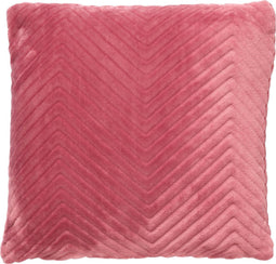 Dutch Decor ZICO - Kussenhoes zigzag 45x45 cm Dusty Rose - roze - superzacht - met rits