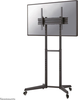 Neomounts FL50-540BL1 - Vloerstandaard - Mobiele trolley voor flat screens tot 70" - Zwart